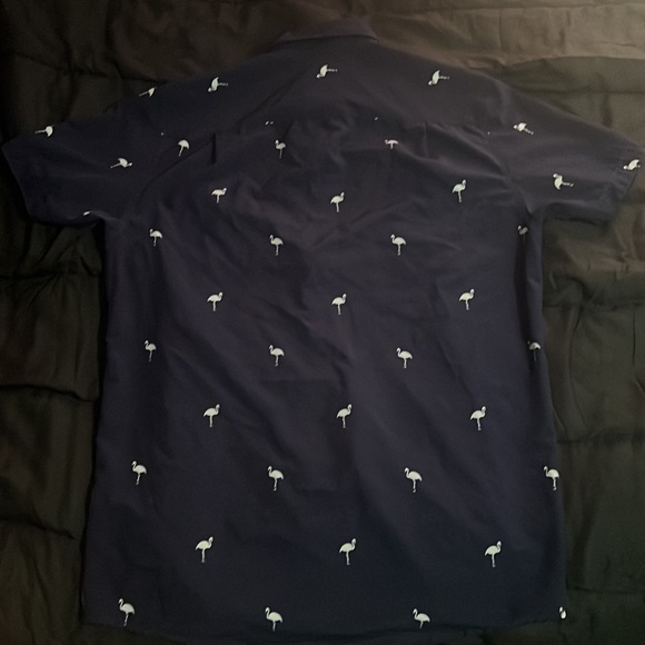 Navy Blue button up shirt - Picture 2 of 2